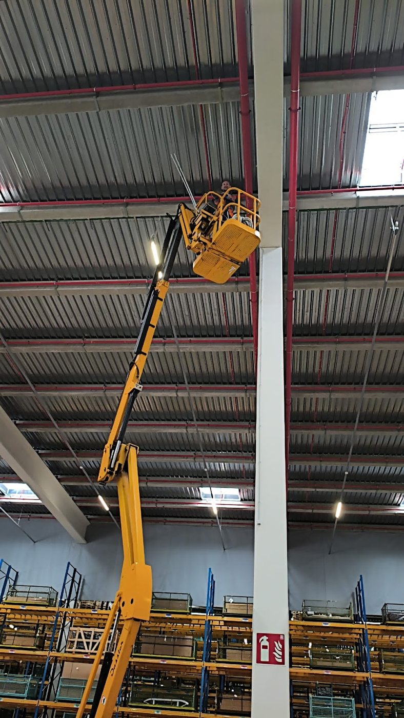 Trabajo en altura en una instalación AGR